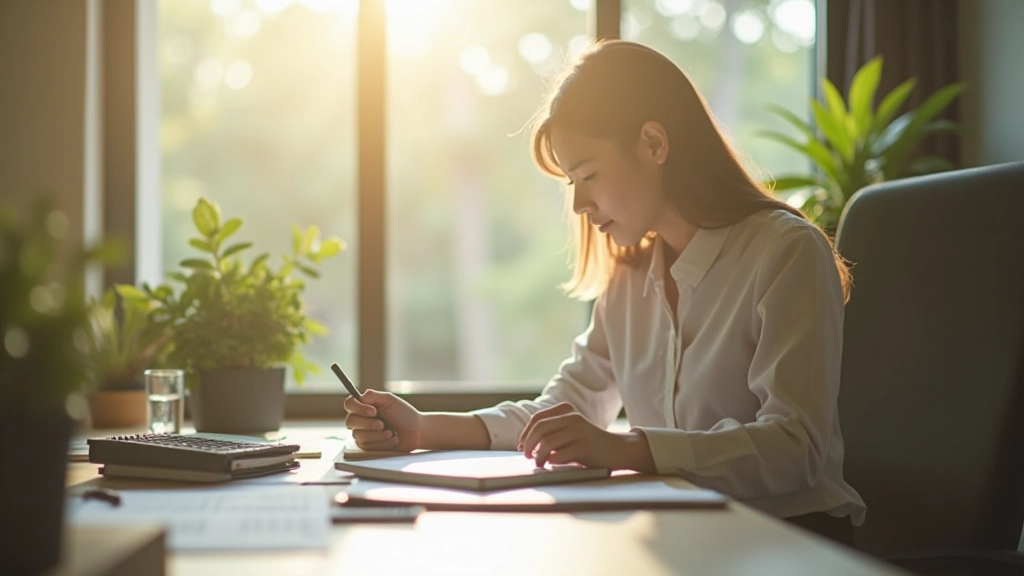 Disciplined daily workspace setup that supports positive habit formation